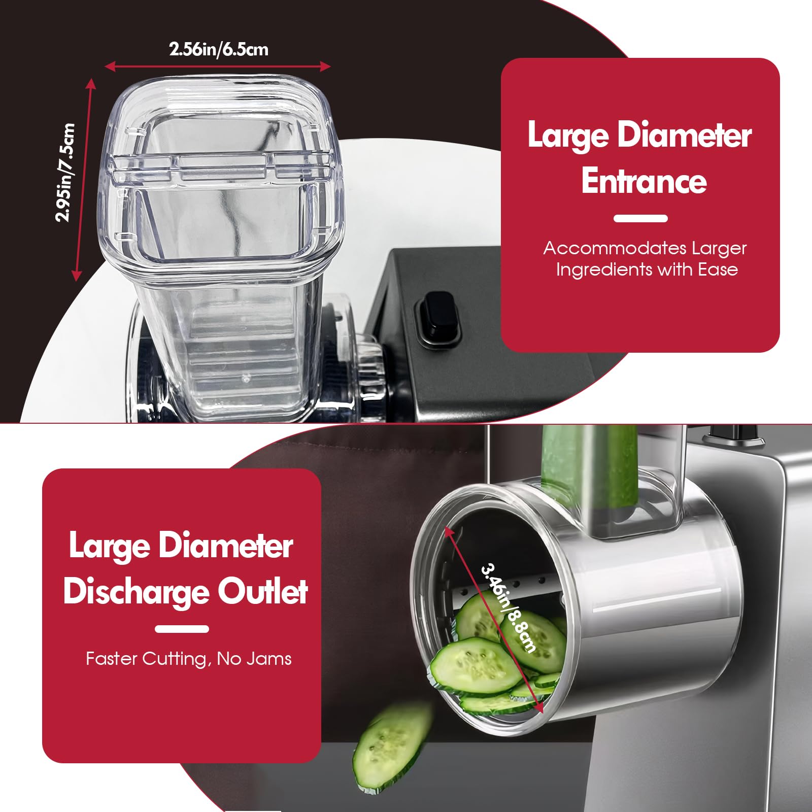 ULTAC feed inlet design reduces pre-cutting for quicker prep