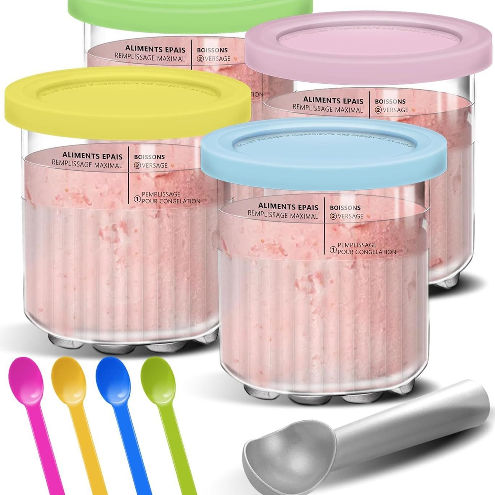 ULTAC Ninja Creami Deluxe blue pint for family-sized desserts