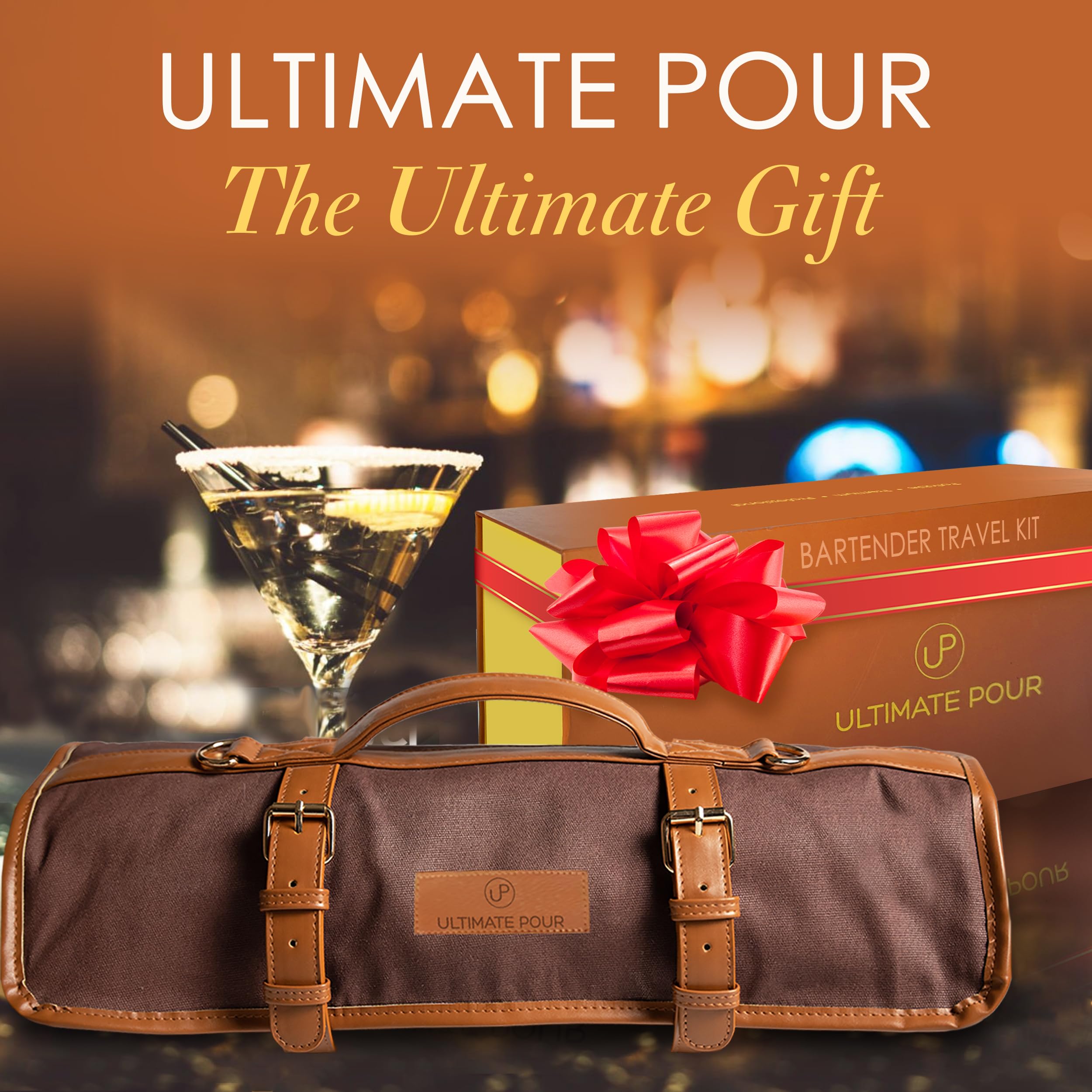 ULTIMATE POUR 18 oz Boston shaker for smooth, pro-level mixing.