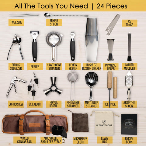 ULTIMATE POUR European mixing spoon enhances stirring precision and balance.