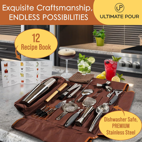 ULTIMATE POUR stainless steel tools deliver precise pours and durable bar quality.
