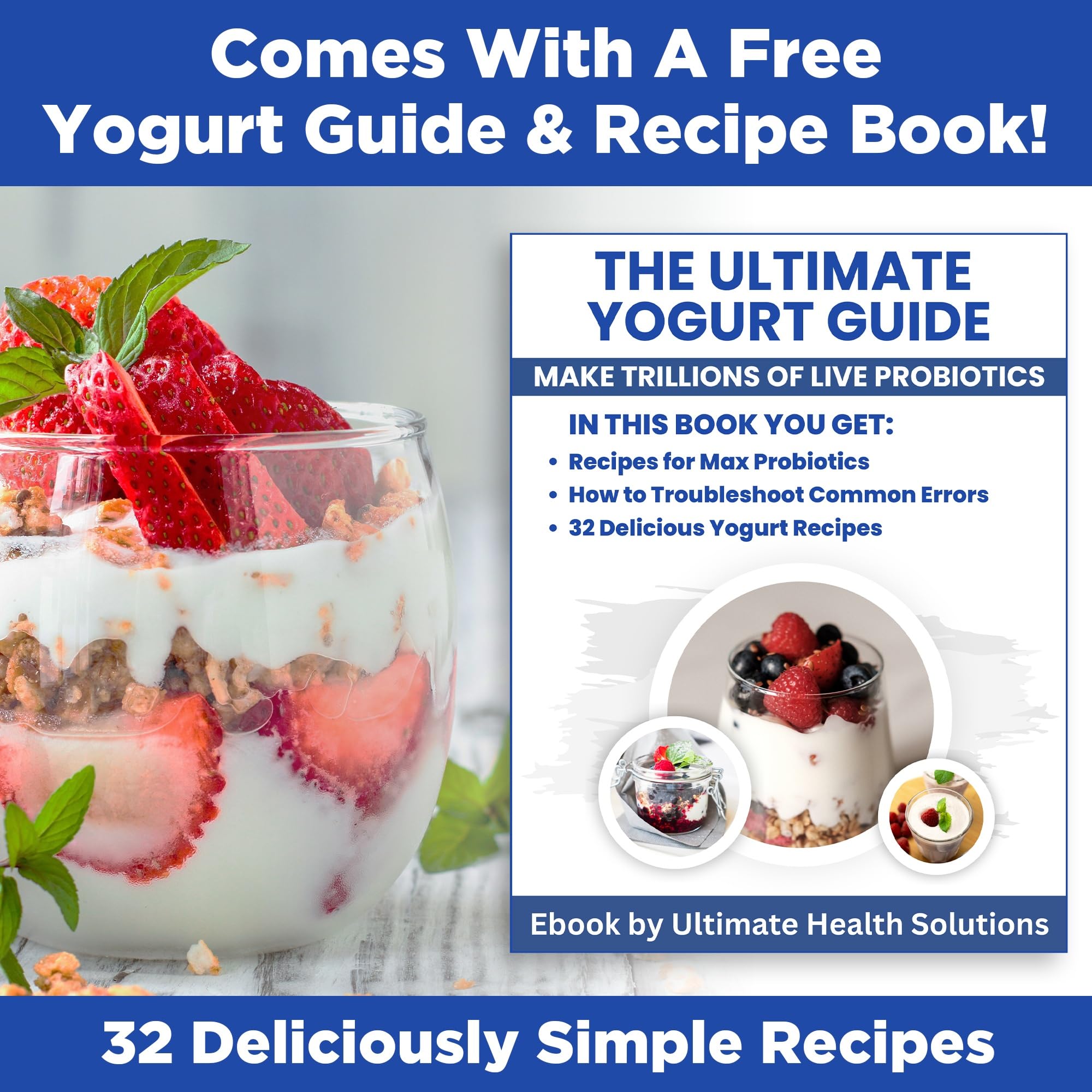 Ultimate Probiotic Yogurt Maker gift packaging signals a thoughtful wellness present.