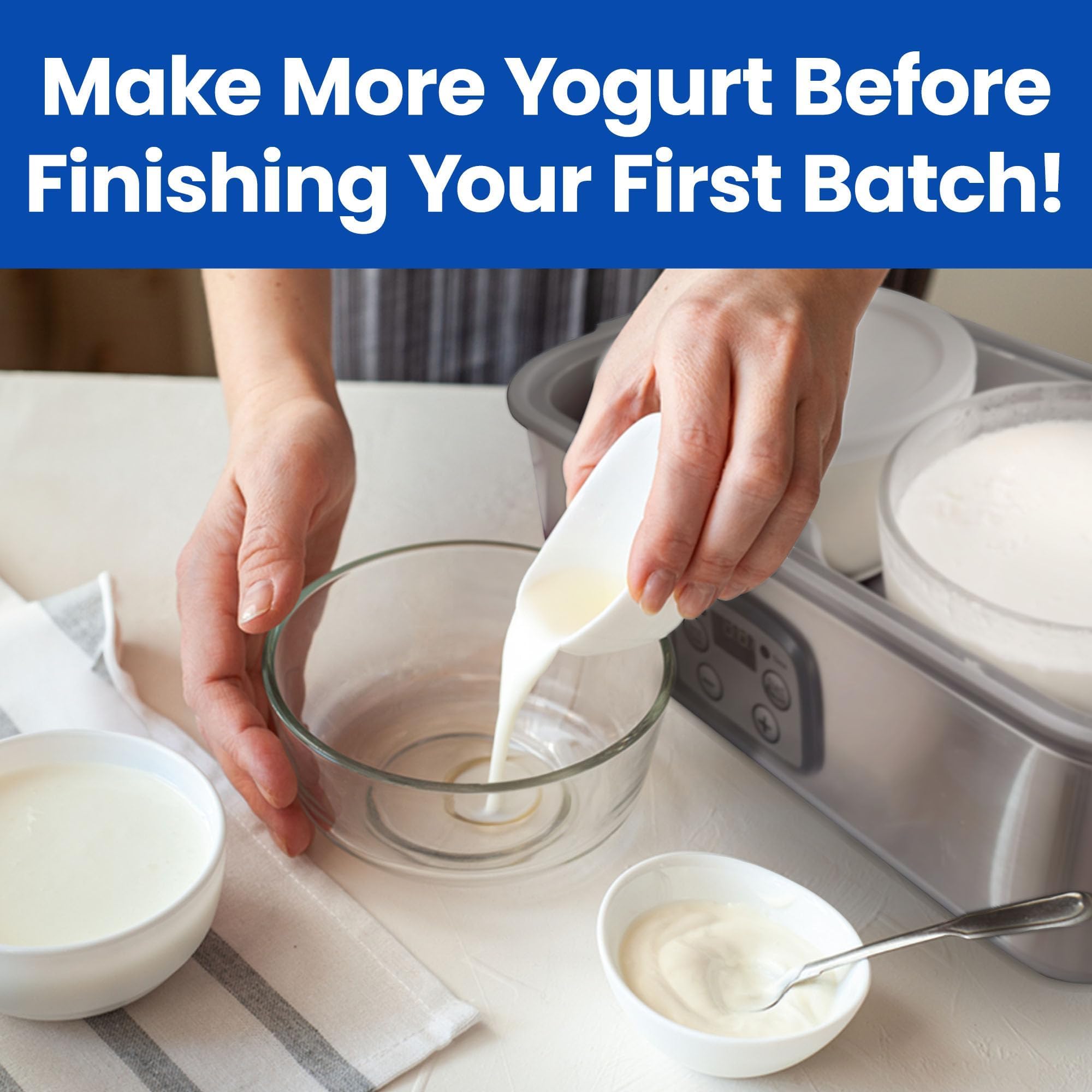 Ultimate Yogurt Containers 2-pack for convenience in large batches and meals