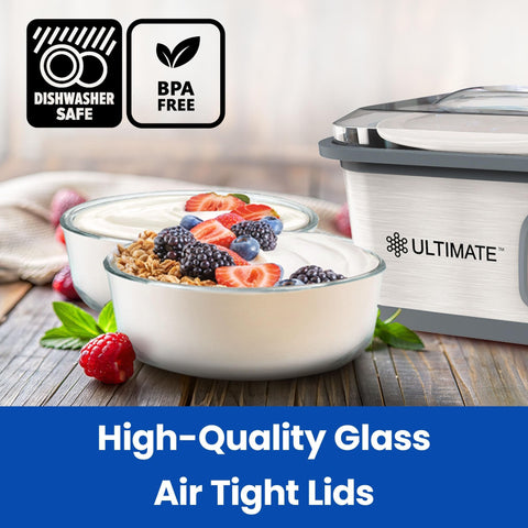Ultimate Yogurt Containers air-tight seal keeps snacks and yogurts sealed