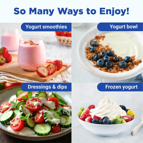 Ultimate Yogurt Maker fits neatly on a kitchen counter for daily use.