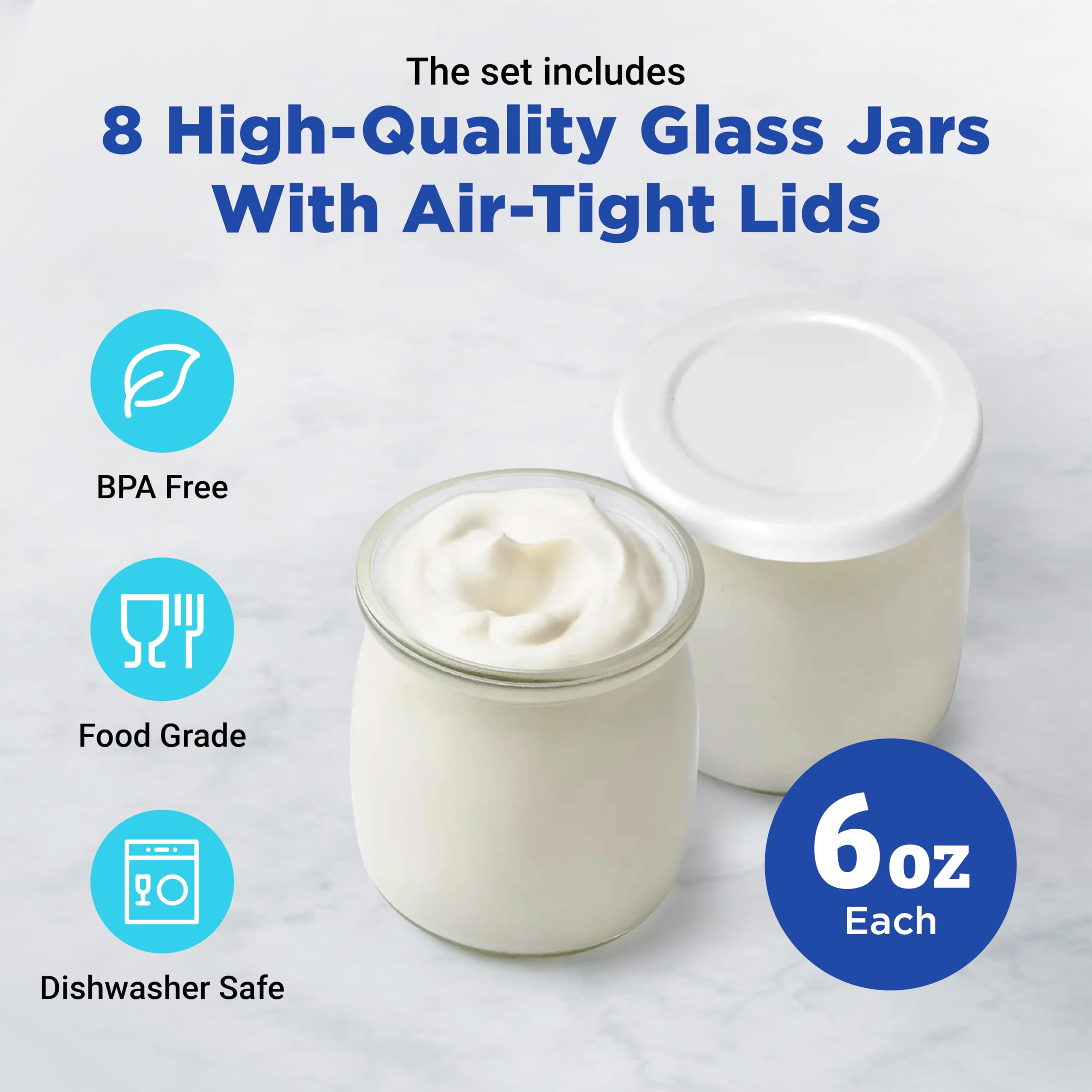 Ultimate Yogurt Maker enables large probiotic batches for varied flavors at home.