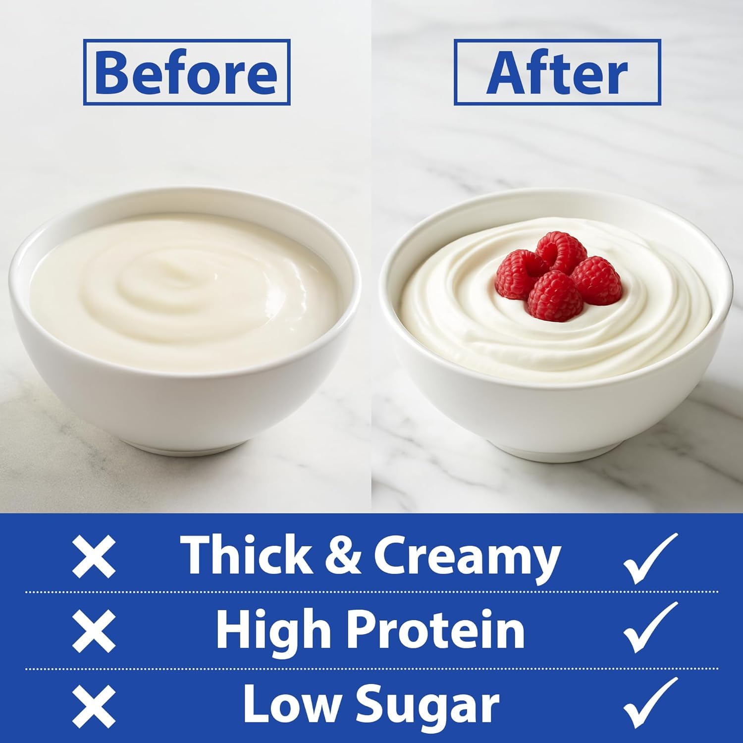 Ultimate Yogurt Strainer includes a free recipe book with 32 ideas.