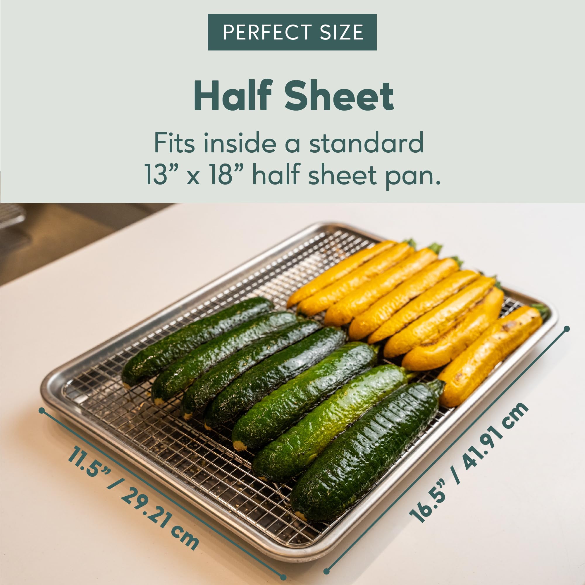 Ultra Cuisine dishwasher-safe cooling rack simplifies cleanup after baking.