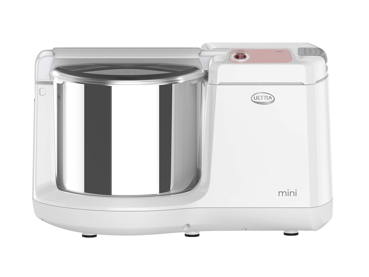 ULTRA Mini wet grinder front view shows compact table-top design for small kitchens.