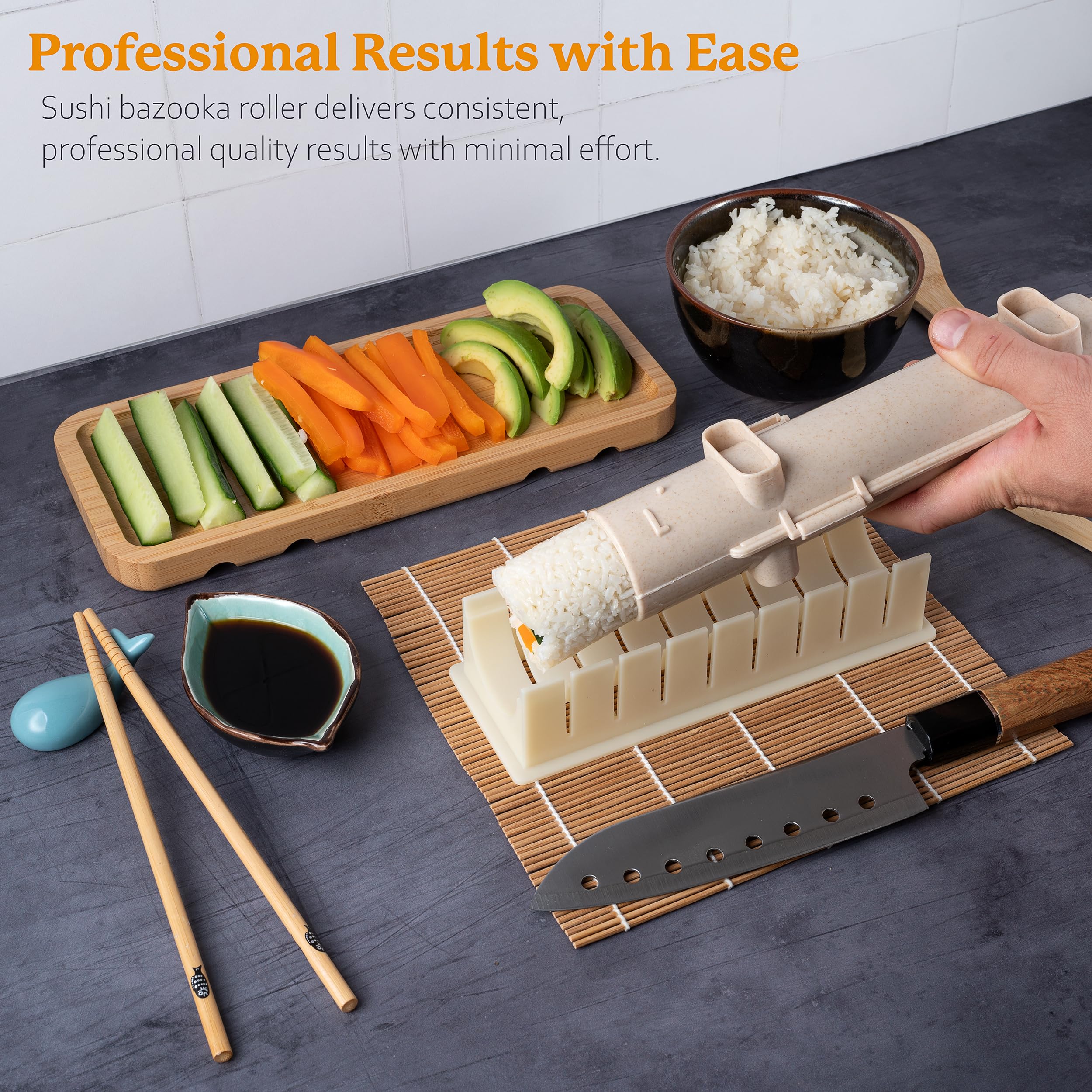 Ultra Sushi Making Kit paddle and spreader for filling and smoothing.