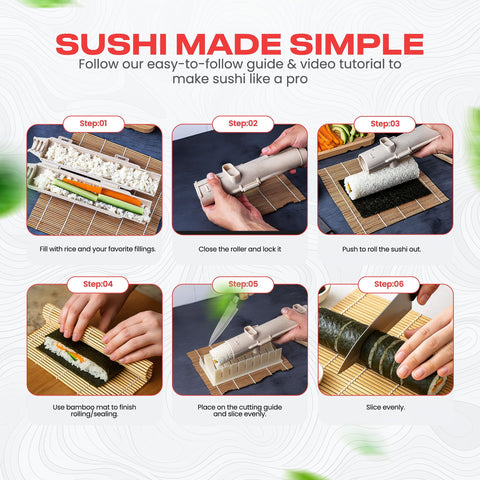 Ultra Sushi Making Kit rice mold for Nigiri and Gunkan shaping.
