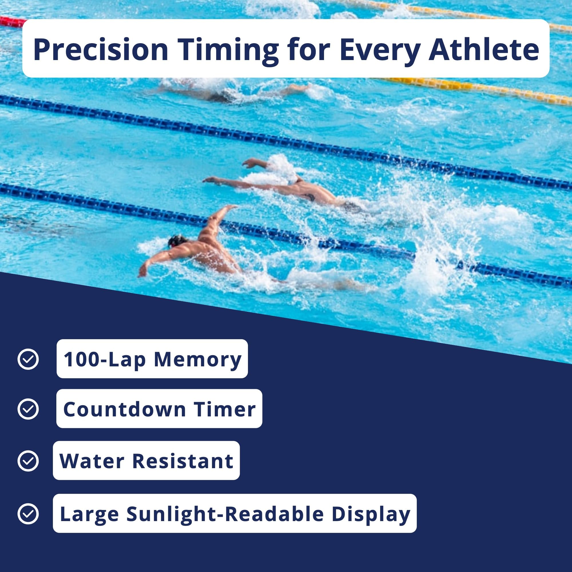 Countdown interval mode demonstrated for interval training sessions.