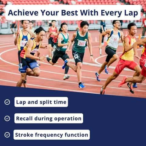 Ultrak 100 Lap Memory Timer with large, high-contrast LCD for quick reads.