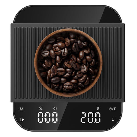 Ultrean coffee scale front view with backlit display for precise brewing