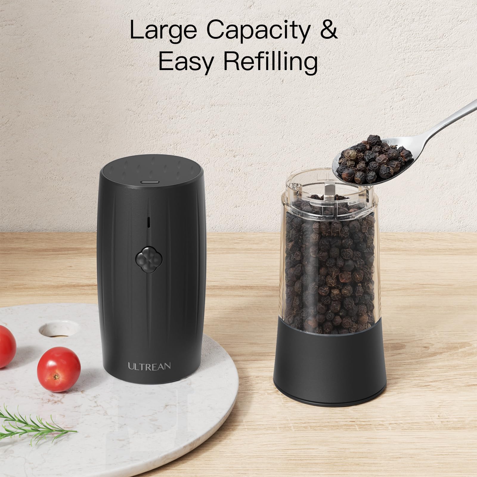 Ultrean ceramic-core grinder preserves aroma with consistent grind across uses.