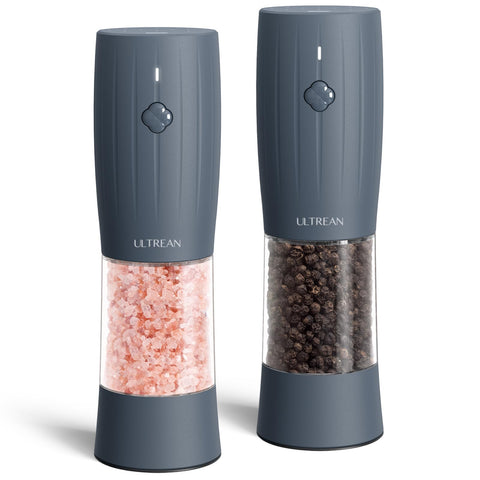 Ultrean electric grinder set with USB-C cables for quick recharging during cooking.