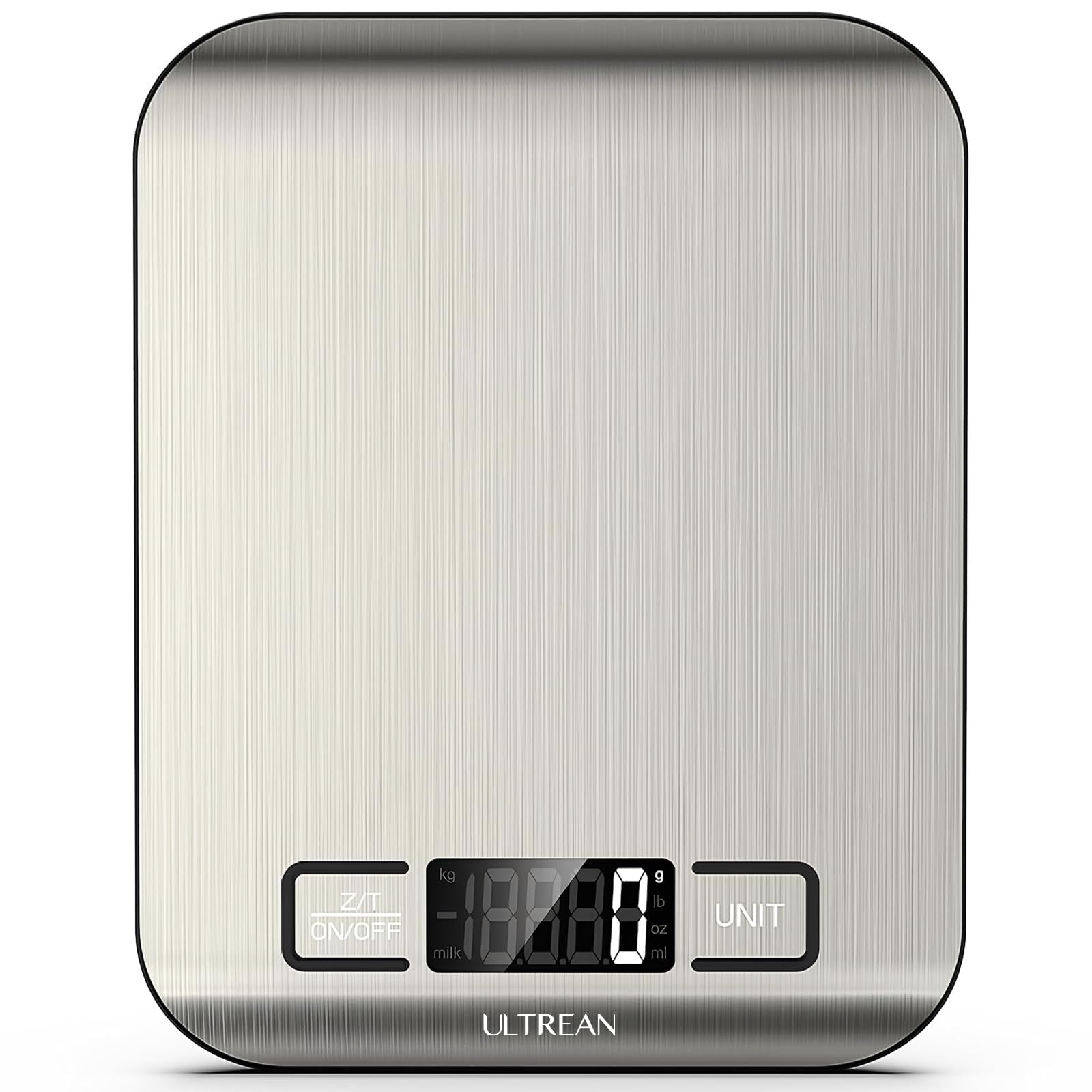 Ultrean food scale viewed from top for precise meal prep measurements.
