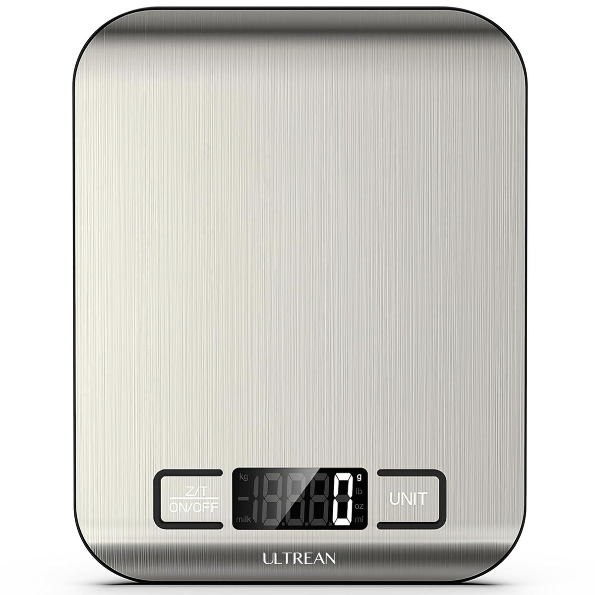 Ultrean food scale viewed from top for precise meal prep measurements.