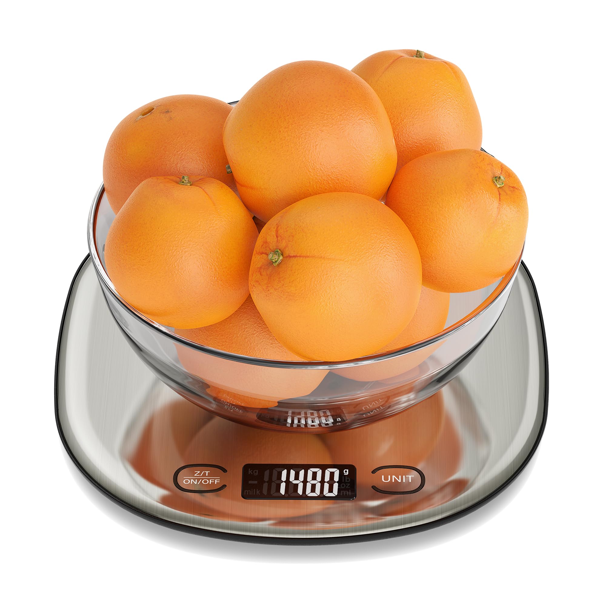 Ultrean high-capacity food scale with large display for precise ingredient weighing.