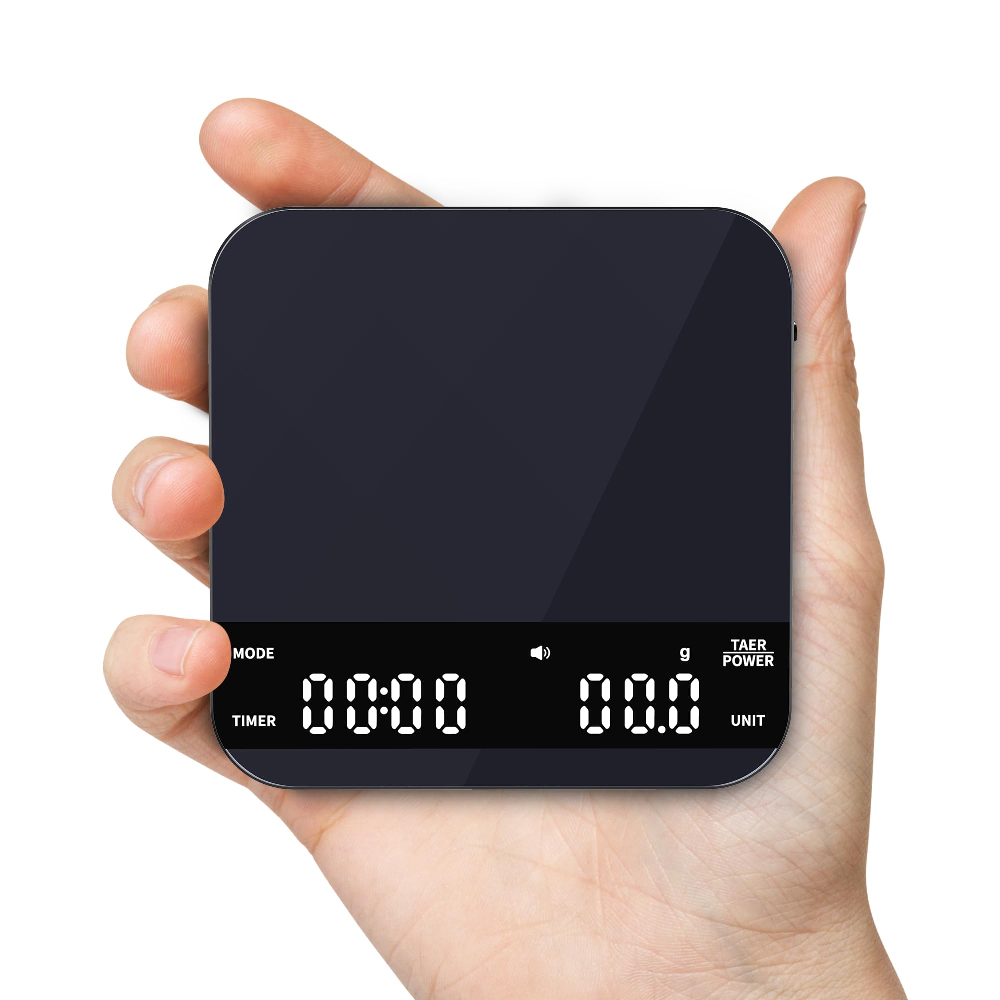 Ultrean mini coffee scale front display enables precise brewing