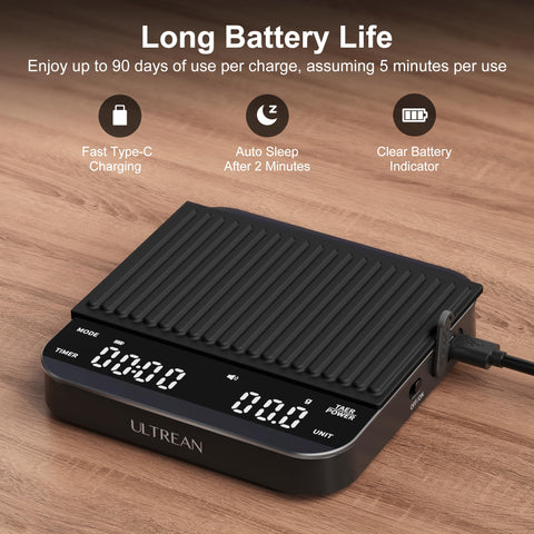 Ultrean Type-C charging for quick, convenient power