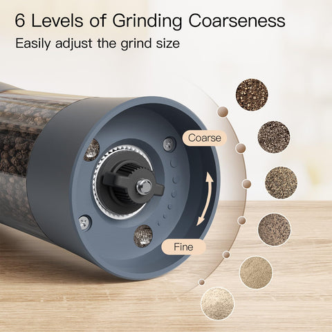 Ultrean one-handed operation button enables easy, mess-free seasoning mid-recipe.
