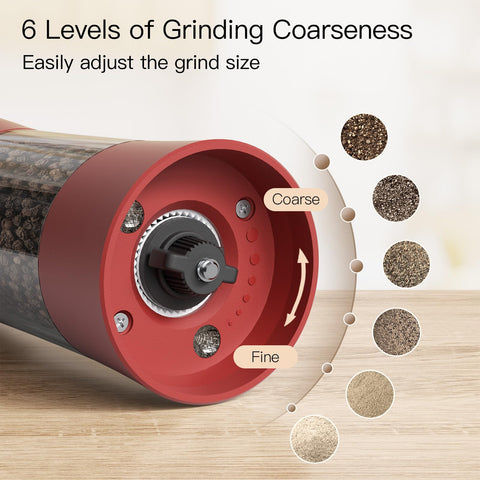 Ultrean grinder enables one-handed operation for quick seasoning while cooking.