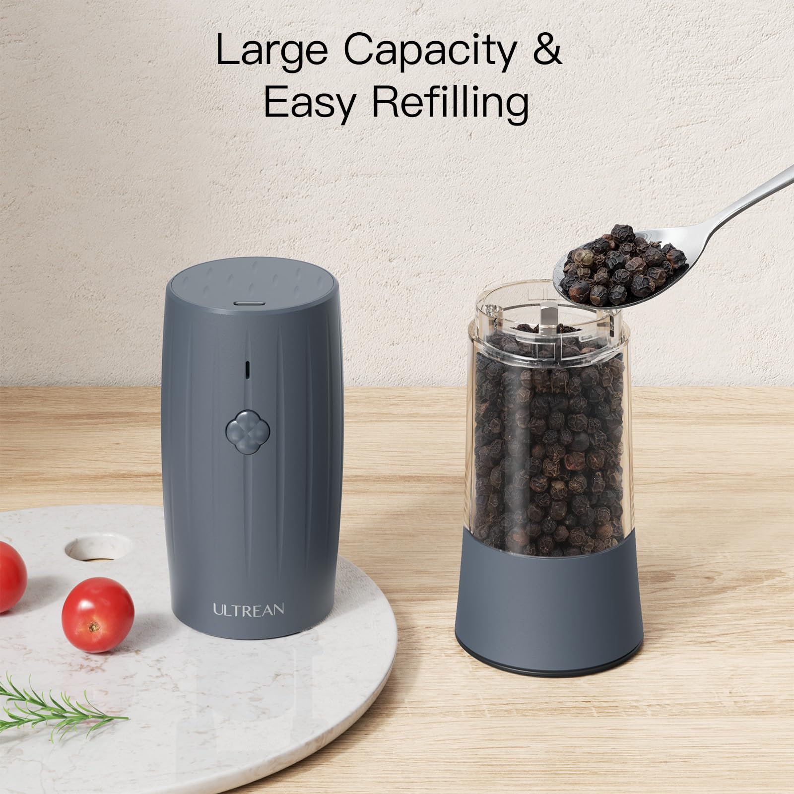 Ultrean washable container prevents flavor transfer between different spices.