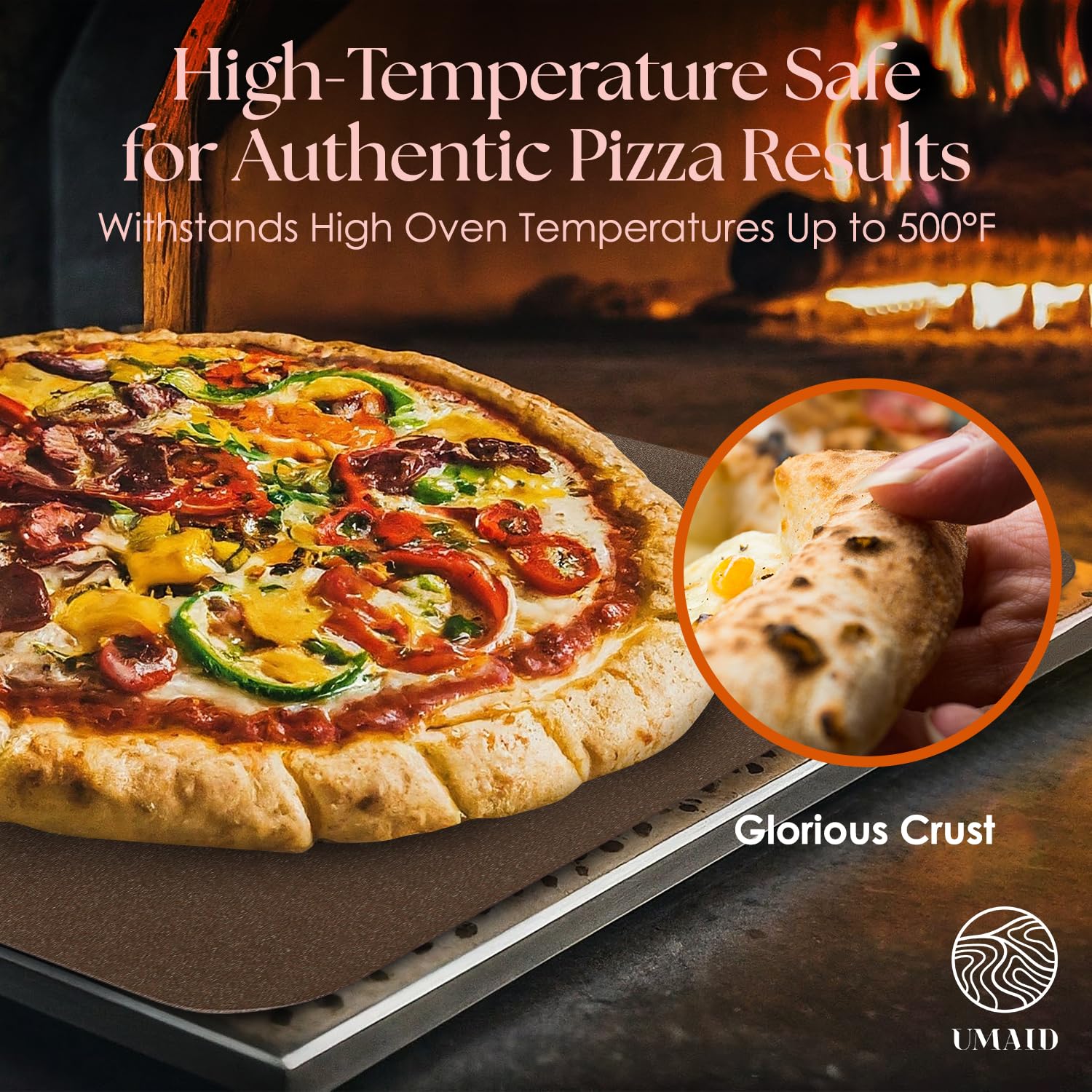 Umaid pizza steel used on grill for searing and even baking outdoors