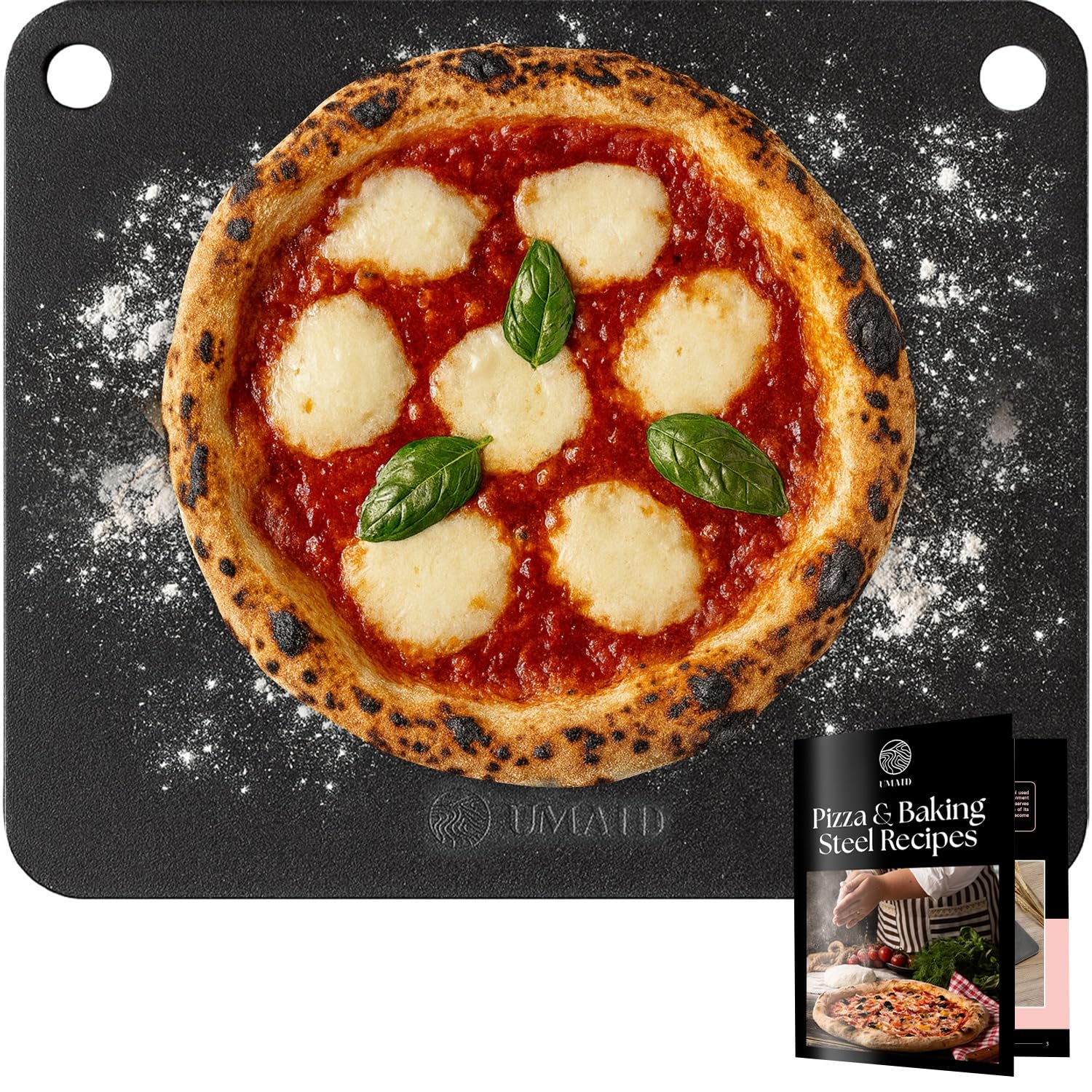 Umaid pizza steel oven baking plate for restaurant-quality crusts at home