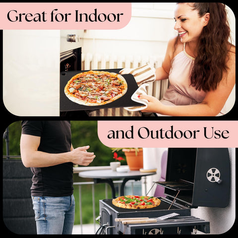 Umaid pizza steel is pre-seasoned and ready to use, no extra prep needed