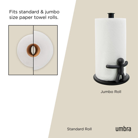 Umbra Buddy in black finish on a contemporary kitchen counter