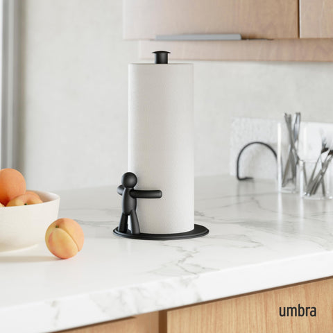 Umbra Buddy on a modern counter showing compact footprint that keeps counters tidy
