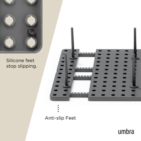 Umbra Peggy includes 16 pegs for multiple configurations in any space.