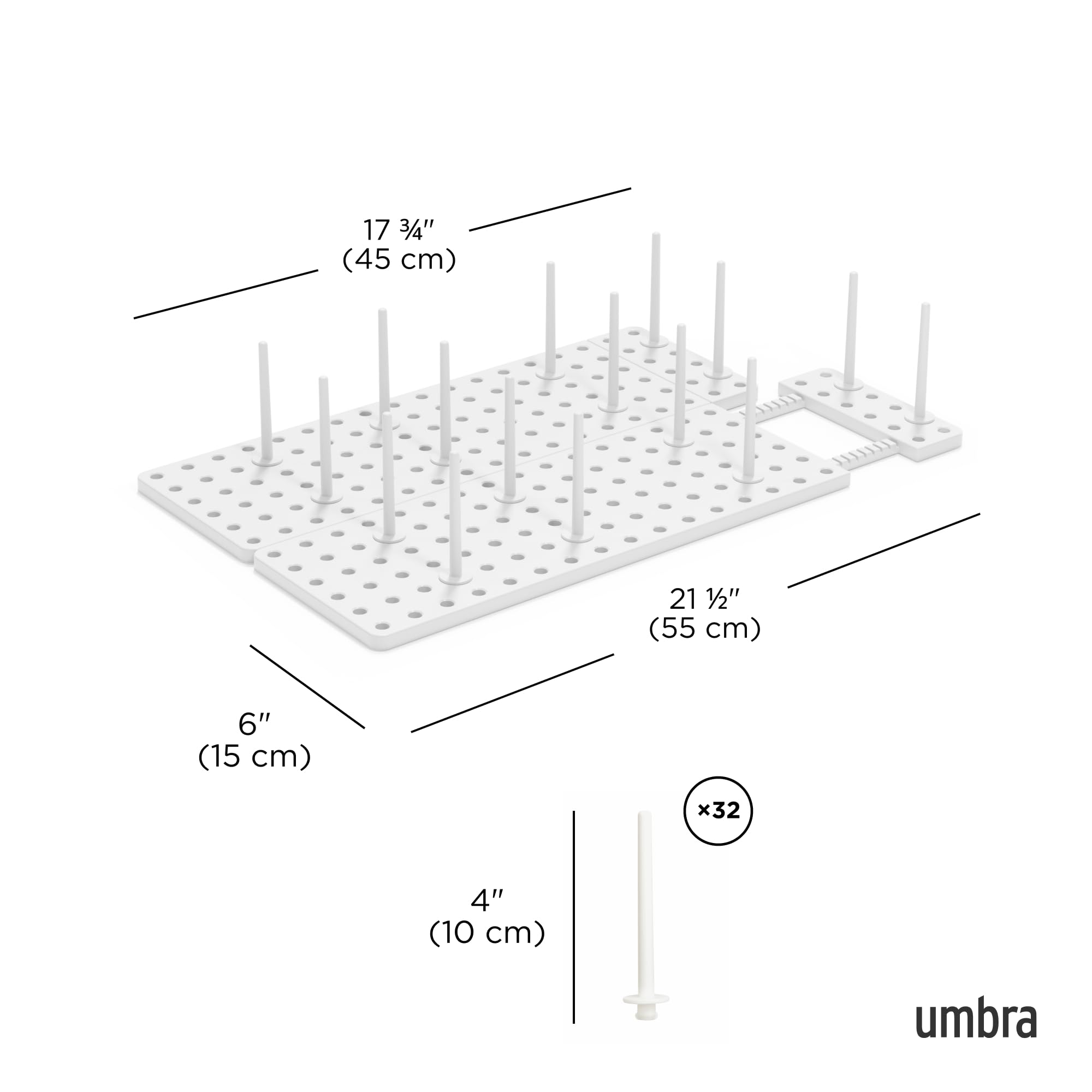 Umbra Peggy extension base view highlights extra depth for tall bowls