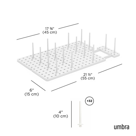 Umbra Peggy extension base view highlights extra depth for tall bowls