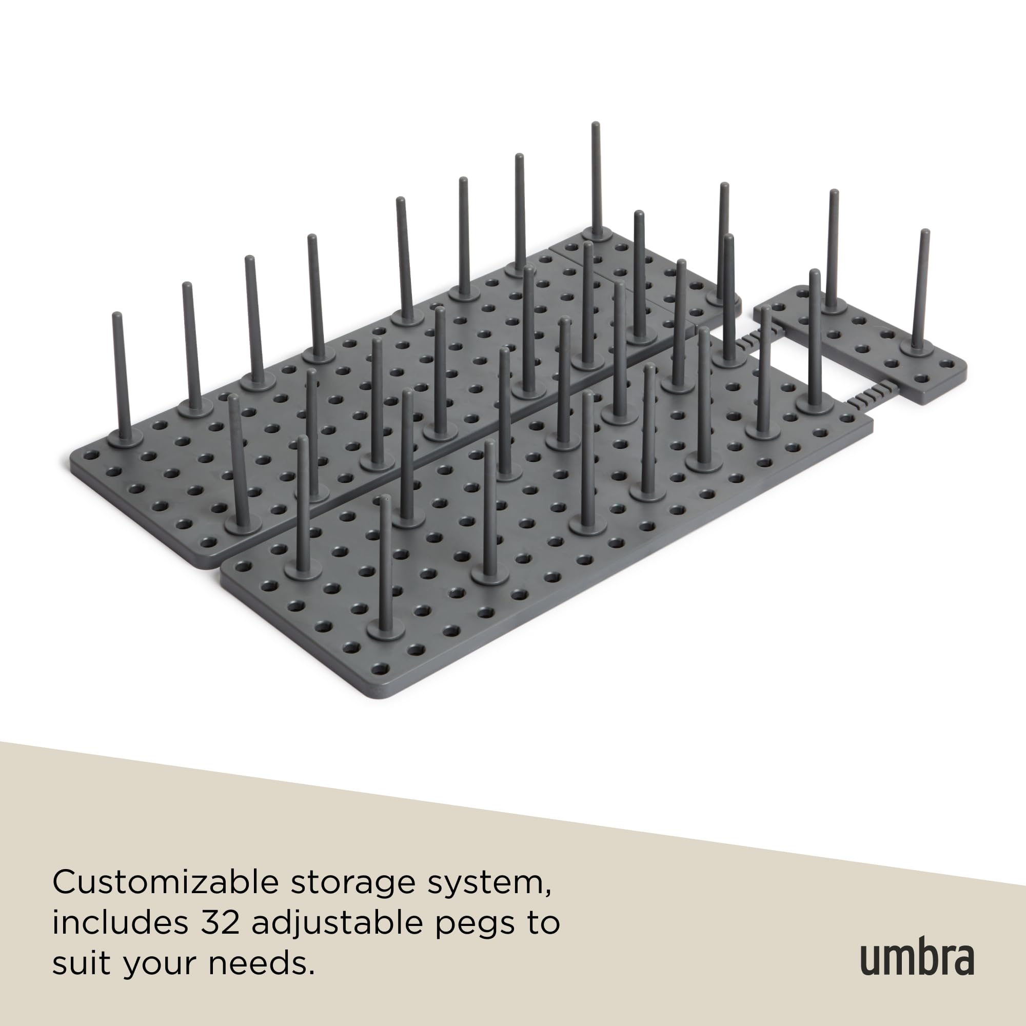 Umbra Peggy installed in a drawer demonstrates tidy, accessible organization.