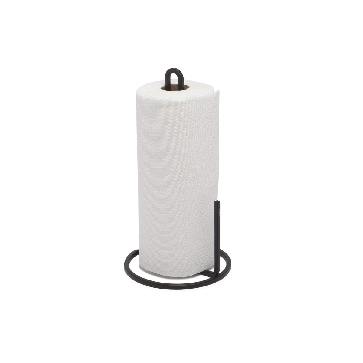 Umbra Squire free-standing paper towel holder with a compact silhouette for easy counter access.