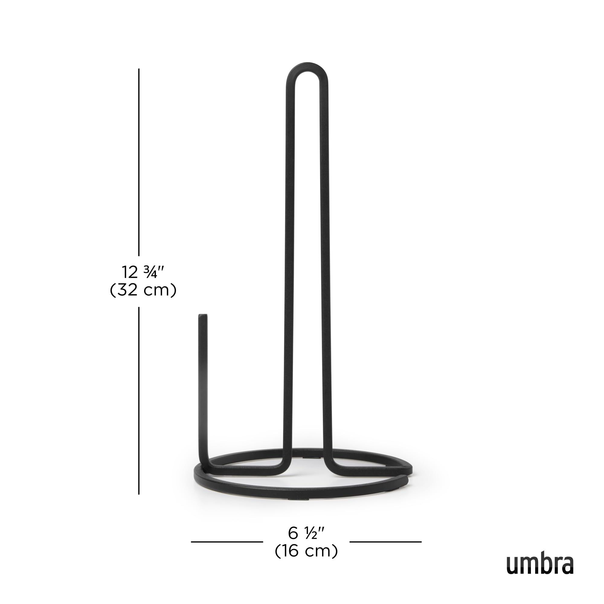 Umbra Squire tear bar enables precise towel dispensing.