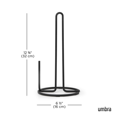 Umbra Squire tear bar enables precise towel dispensing.