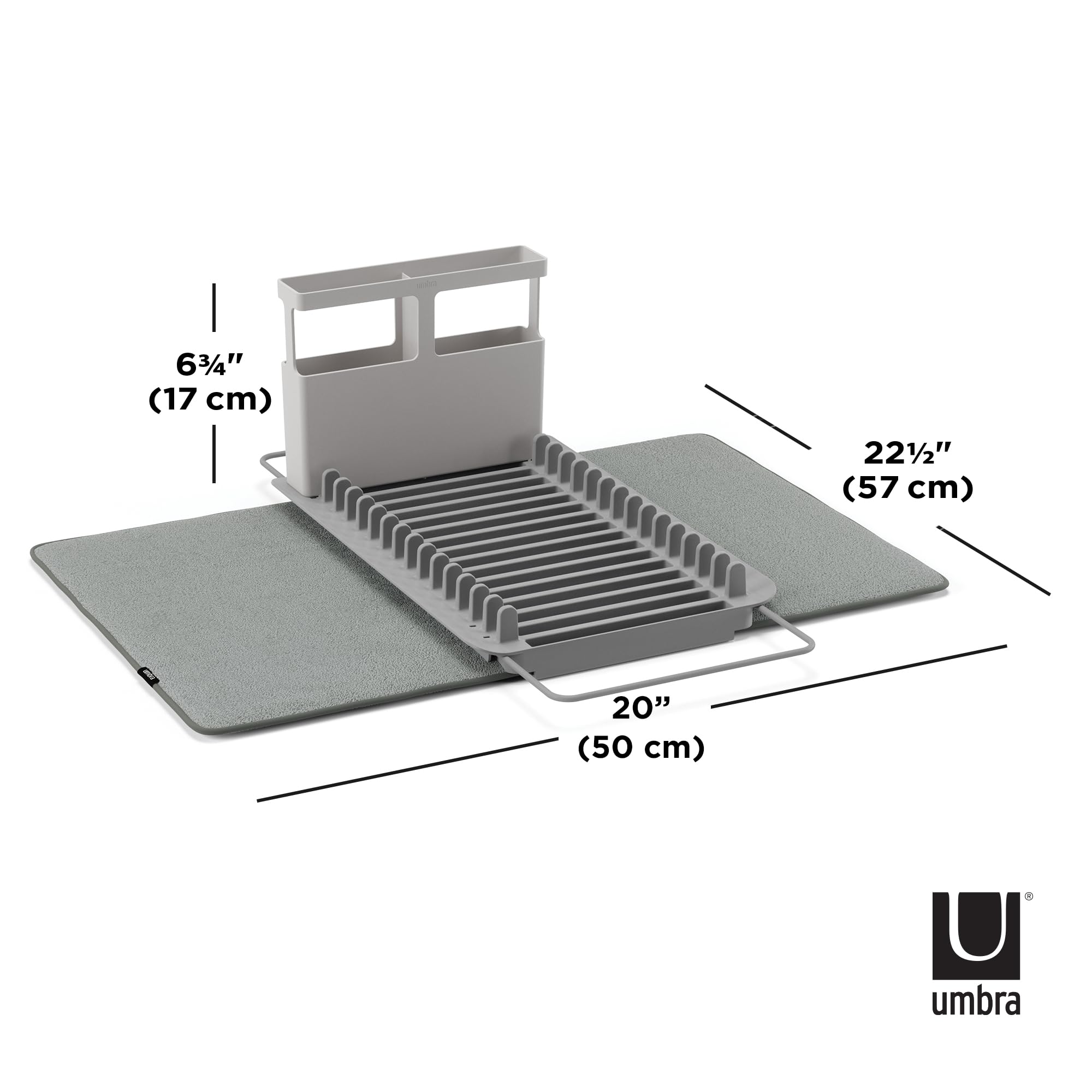 Umbra UDry extendable arms fit most sinks for flexible kitchen setup.