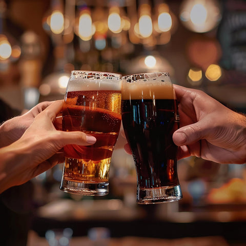 UMEIED dishwasher-safe beer glasses designed for easy cleanup after gatherings.
