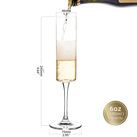 UMEIED long-stem champagne glasses designed for formal celebrations.