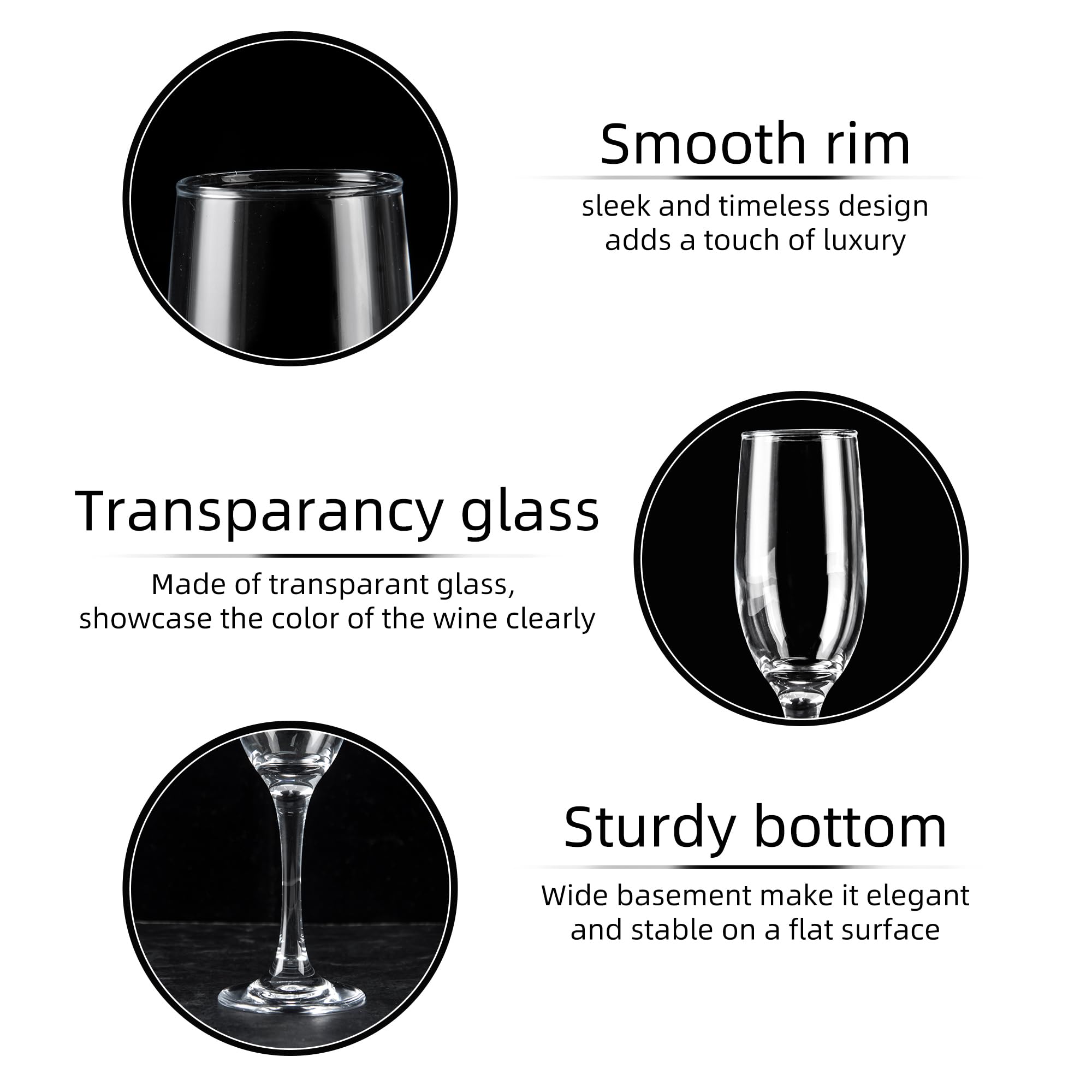 UMEIED premium glass material provides clarity and easy cleaning.