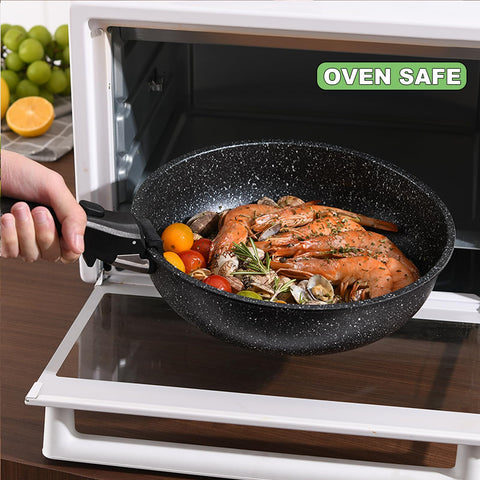 UMETRE induction-compatible cookware heats quickly and evenly