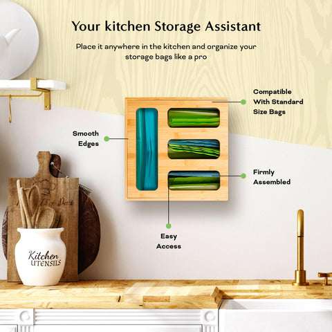 Umiboo easy-clean bamboo holder stays durable with daily drawer use.