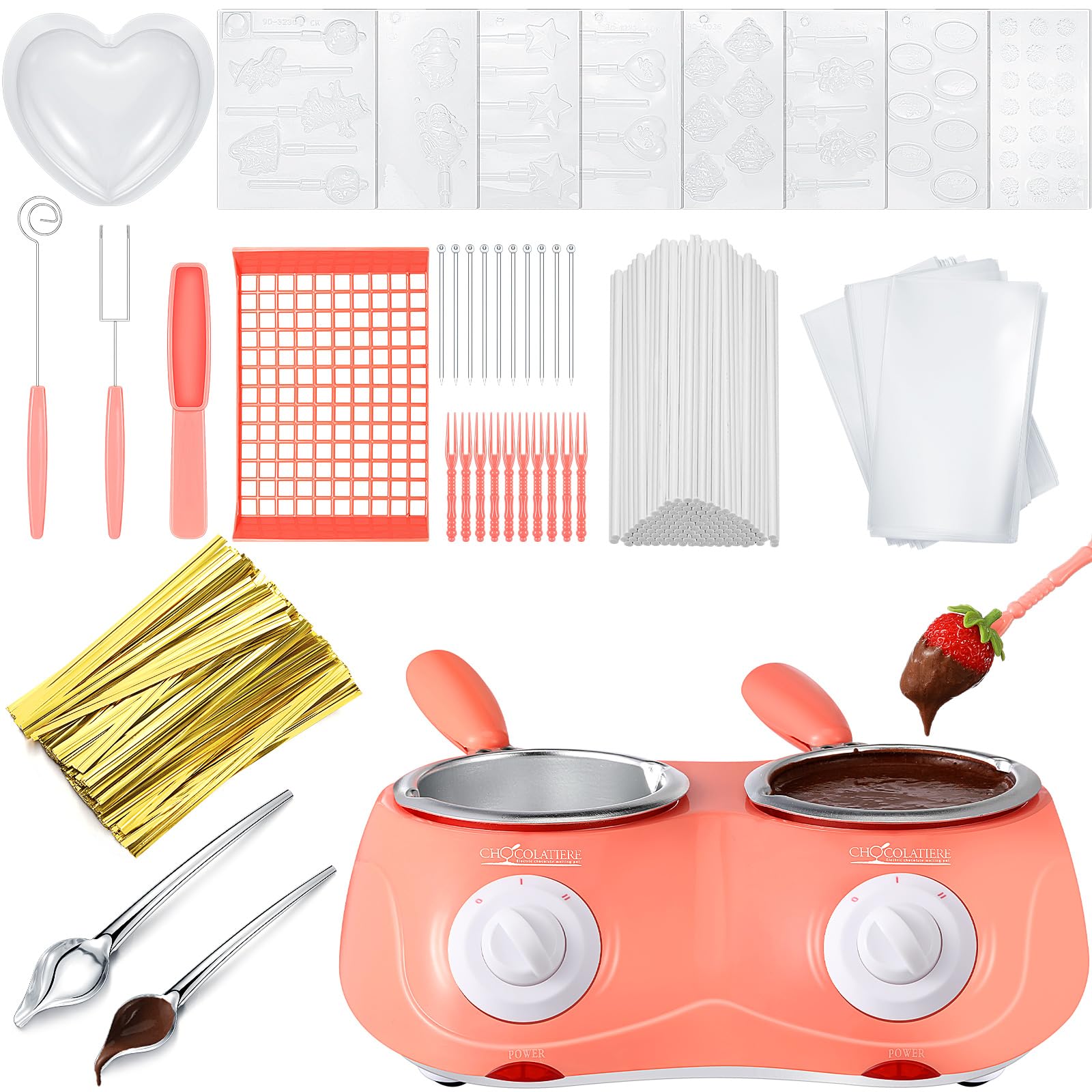 Umigy electric melting chocolate pot 250ml for smooth dipping and quick chocolate melt.