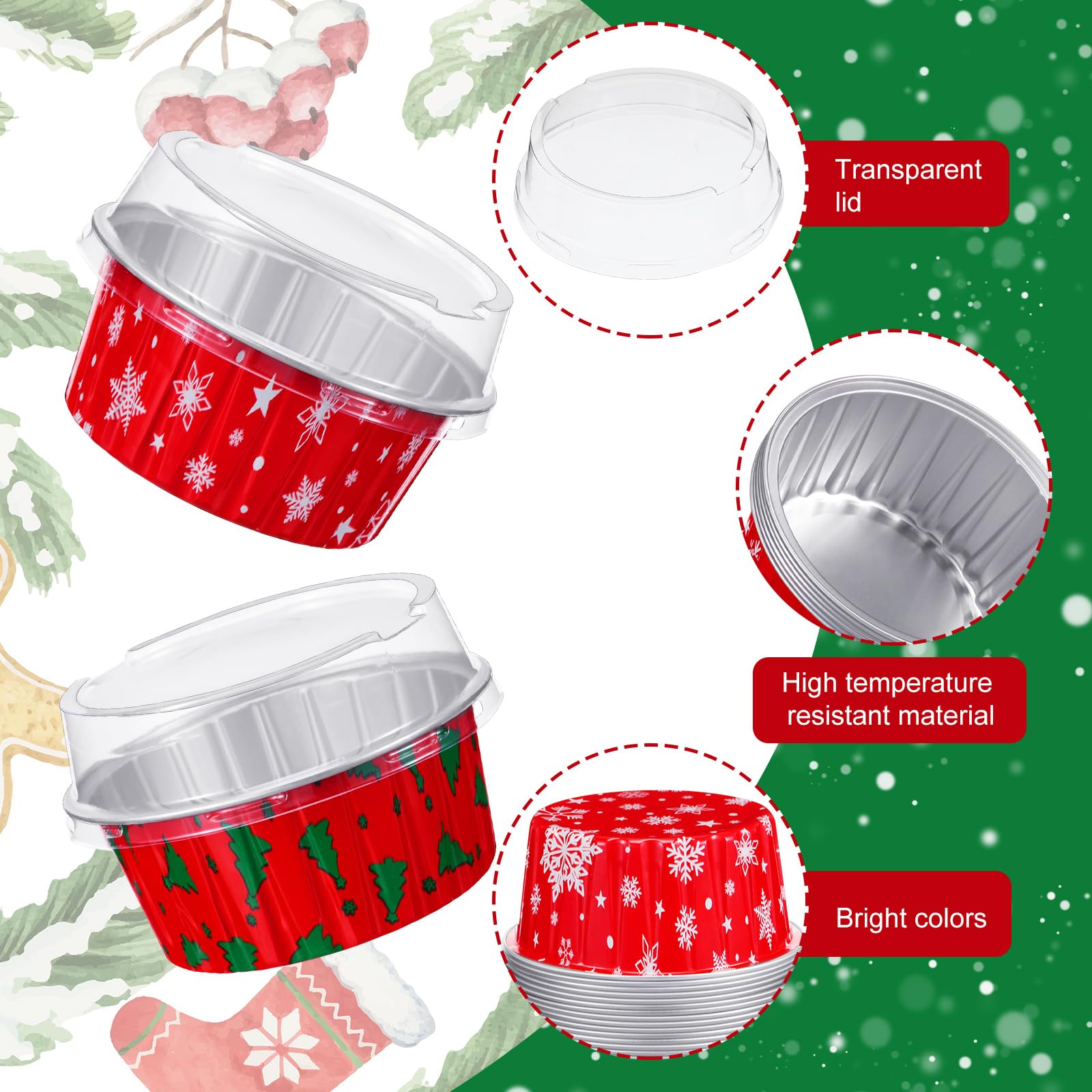 Umigy foil cups with lids offering easy storage and transport