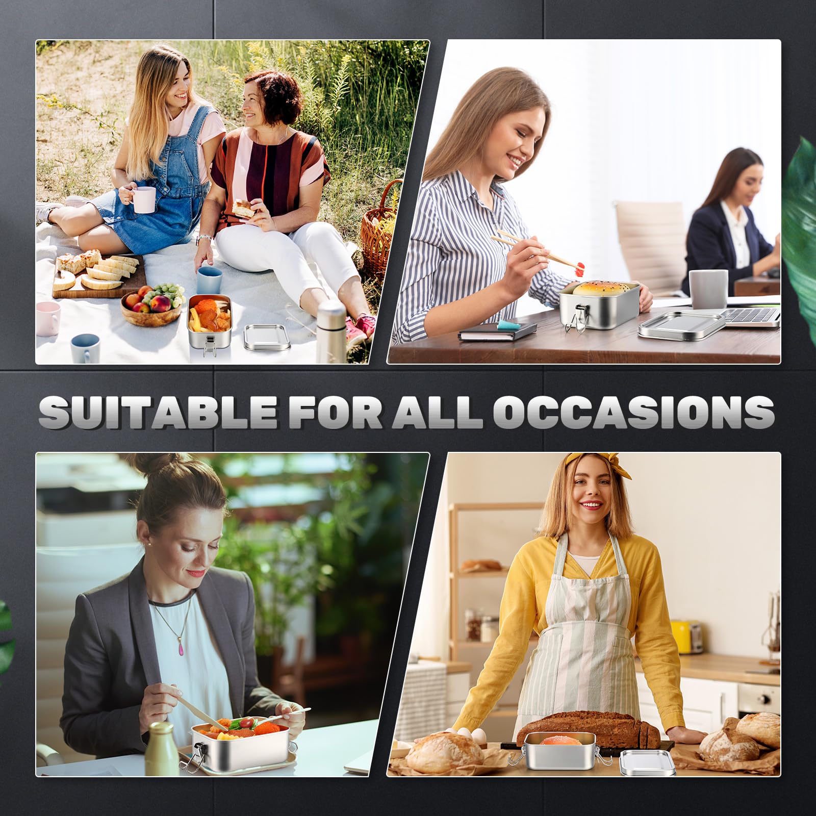 Umigy multi-size set with 550 ml to 2400 ml capacities for flexible portions.