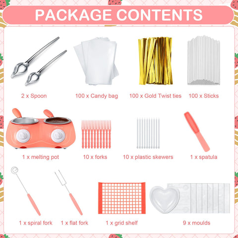 Umigy pink aluminum pot with grid rack showing safe heat distribution for fondue.